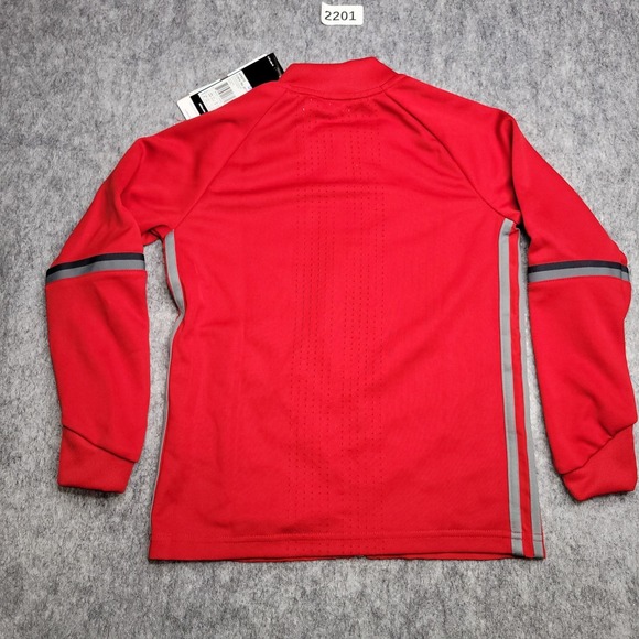 Adidas Soccer Jacket Kids Size XS Condivo 16 Red Full Zip AP5210 Track - Picture 2 of 14